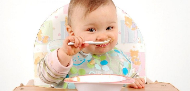 Feeding baby etter måned