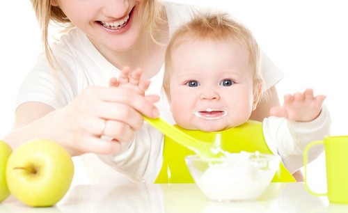 Feeding baby etter måned