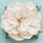 Satin blomster med egne hender