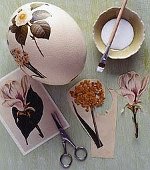 Påske decoupage av egg