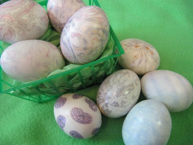 Påske decoupage av egg