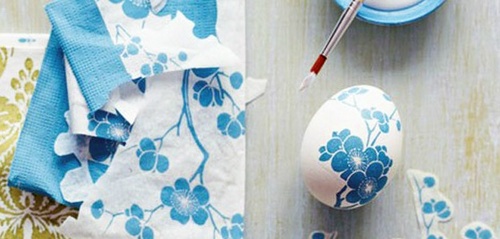 Påske decoupage av egg