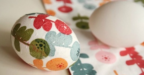 Påske decoupage av egg