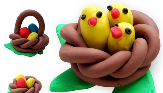 Barnas håndverk laget av plasticine til nyttår: foto mesterklasse