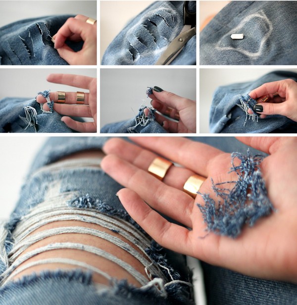 Hvordan lage jeans med scuffs eller revet jeans selv