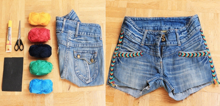 Hvordan lage jeans fra shorts