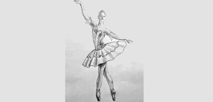 Hvordan tegne en ballerina enkelt og enkelt