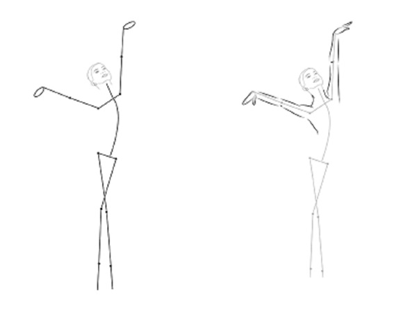 Hvordan tegne en ballerina enkelt og enkelt