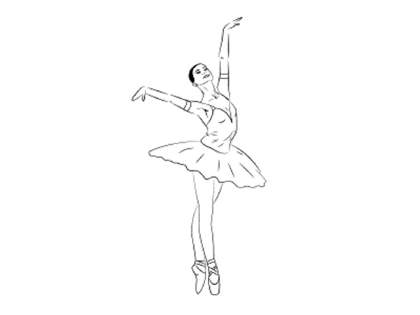 Hvordan tegne en ballerina enkelt og enkelt