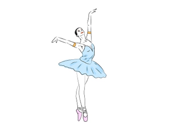 Hvordan tegne en ballerina enkelt og enkelt
