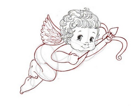 Hvordan tegne Cupid