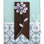 Quilling postkort av egne hender
