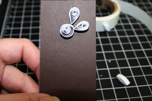 Quilling postkort av egne hender