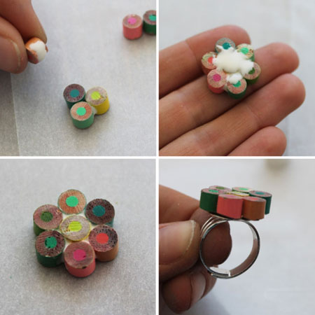  Ring med blomstermønster