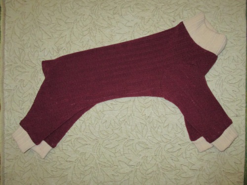 Varm fleece samlet for en hund