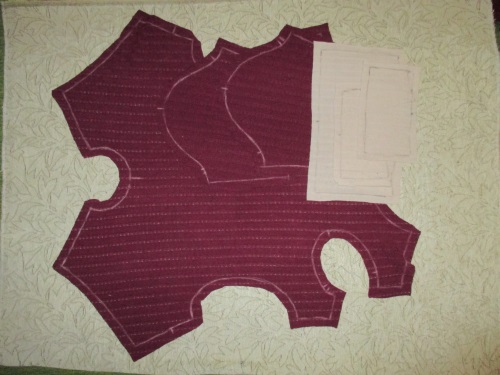 Varm fleece samlet for en hund