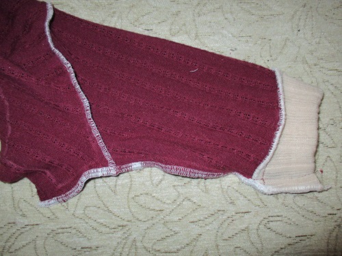 Varm fleece samlet for en hund