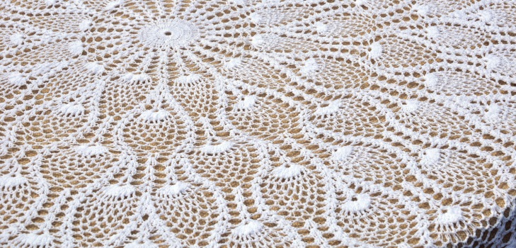 Openwork duker heklet