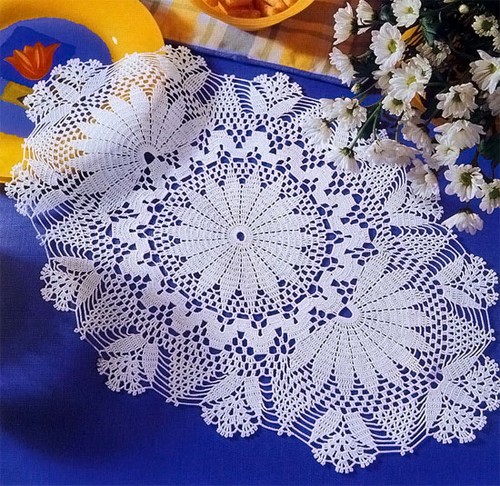 Openwork duker heklet Openwork duker heklet