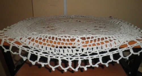 Openwork duker heklet