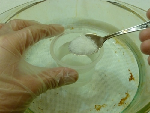 Salt krystall hjemme