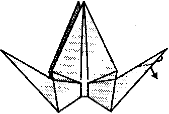 Klassisk kran origami