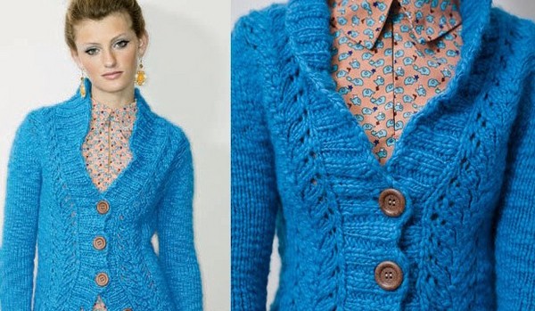 Sweatshirts, kjoler og jakker strikket av nåler: bilder og diagrammer