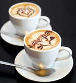 Latte kunst - kaffe maleri Latte kunst - kaffe maleri