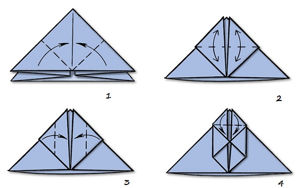 snømann origami for nybegynnere