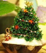 Nyttårsartikler fra perler: Juletre