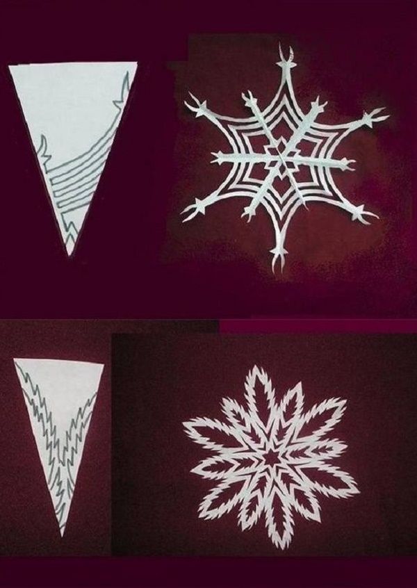 Vakre snøfinger for nyttår 2017 med egne hender av papir - diagrammer og bilder i faser. Master klasser for barn på store snøflak i origami teknikk Vakre snøfinger for nyttår 2017 med egne hender av papir - diagrammer og bilder i faser. Master klasser for barn på store snøflak i origami teknikk