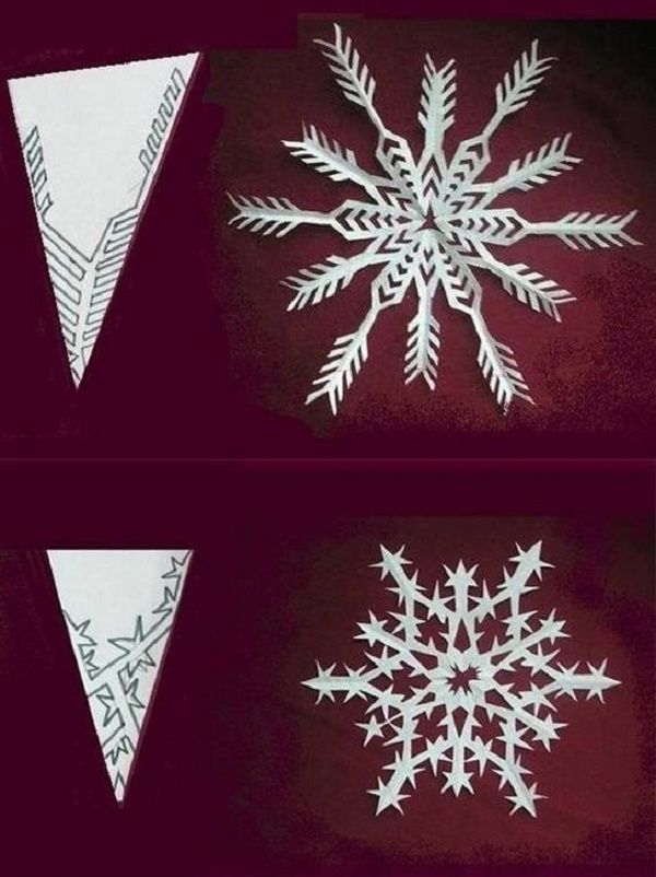 Vakre snøfinger for nyttår 2017 med egne hender av papir - diagrammer og bilder i faser. Master klasser for barn på store snøflak i origami teknikk Vakre snøfinger for nyttår 2017 med egne hender av papir - diagrammer og bilder i faser. Master klasser for barn på store snøflak i origami teknikk