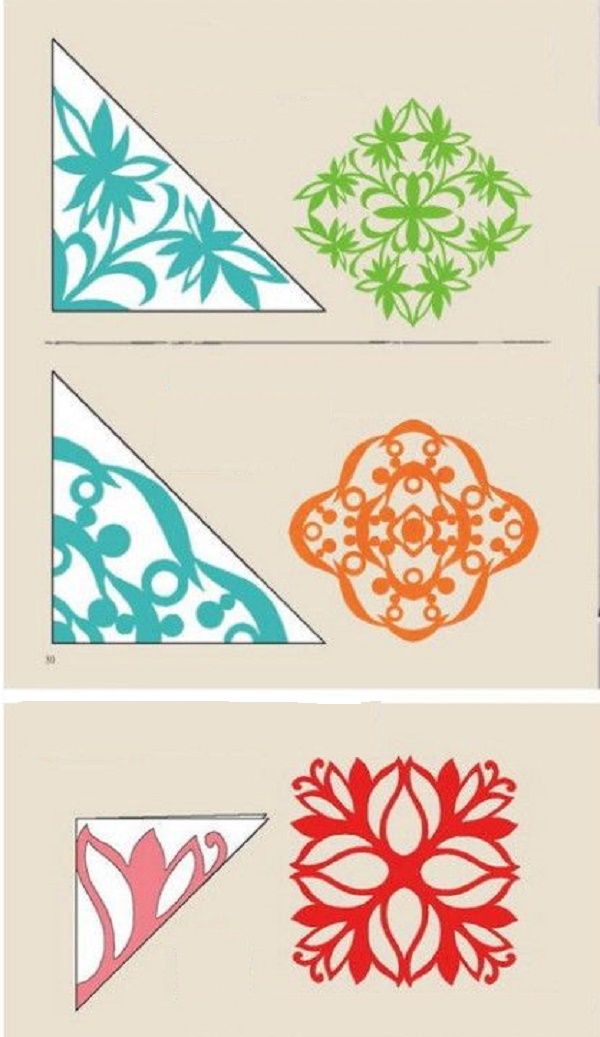 Vakre snøfinger for nyttår 2017 med egne hender av papir - diagrammer og bilder i faser. Master klasser for barn på store snøflak i origami teknikk
