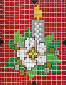Nyttårs broderi ordningen: stearinlys