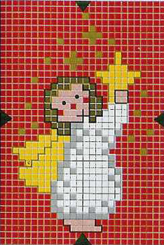Nyttårs broderi ordningen: engel