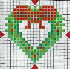 Nyttårs broderi ordningen: krans