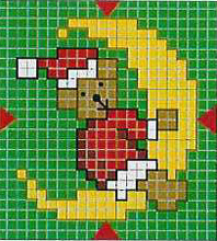Nyttårs broderi ordningen: bjørn