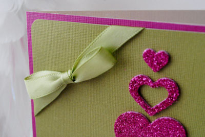 Julekort med scrapbooking stil for nyttår 2015 med egne hender