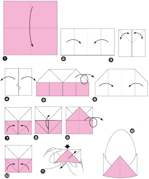 Påske origami Påske origami