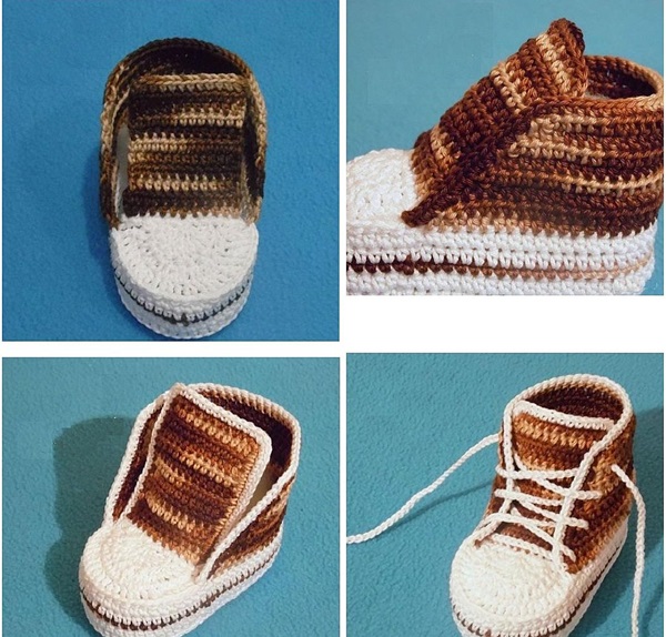 Hekle booties med trinnvis beskrivelse for nybegynnere