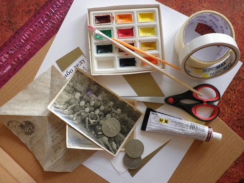 Scrapbooking: En håndlaget 9 mai med egne hender på skolen
