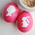 Håndverk til påske: Påskeegg med silhuett Håndverk til påske: Påskeegg med silhuett