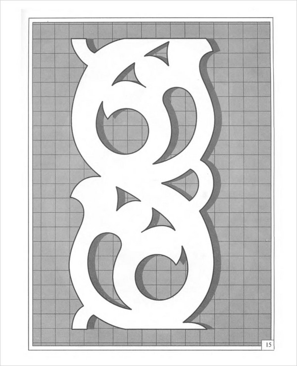 Skjæringstråd (openwork) og stenciler