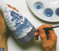 Keramisk maleri: satt for sushi