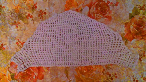 Openwork sommerbluse "Romance of Summer" med strikkepinner