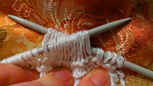 Openwork sommerbluse "Romance of Summer" med strikkepinner