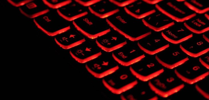 opplyst tastatur