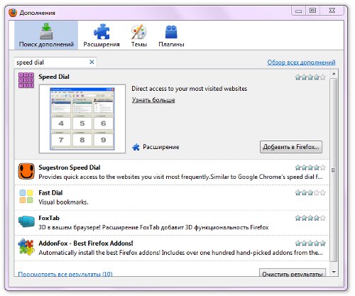 Hvordan lage visuelle bokmerker i Mozilla Firefox?