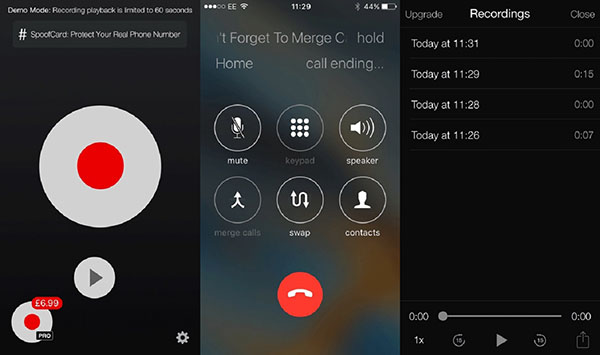 Slik tar du opp en telefonsamtale på iPhone