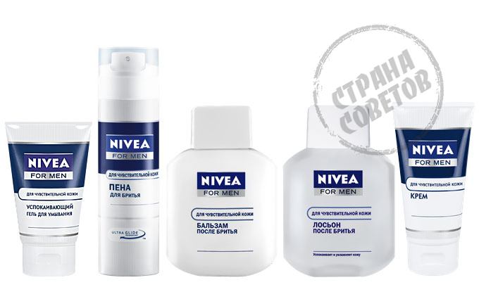 Nivea For Men For Sensitive Skin gel, skum, balsam, lotion, krem